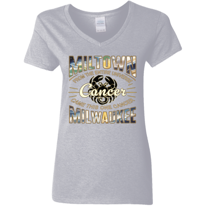 Cancer Miltown Universe - Ladies'  V-Neck - Image 7