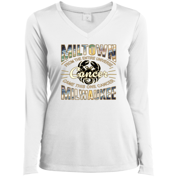 Cancer Miltown Universe - Ladies LgSl V-Neck