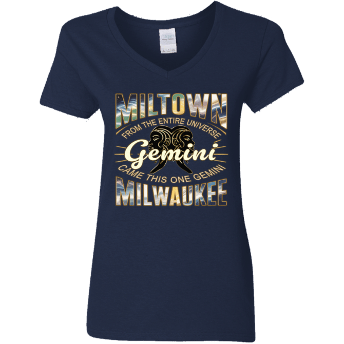 Gemini Miltown Universe - Ladies'  V-Neck - Image 3