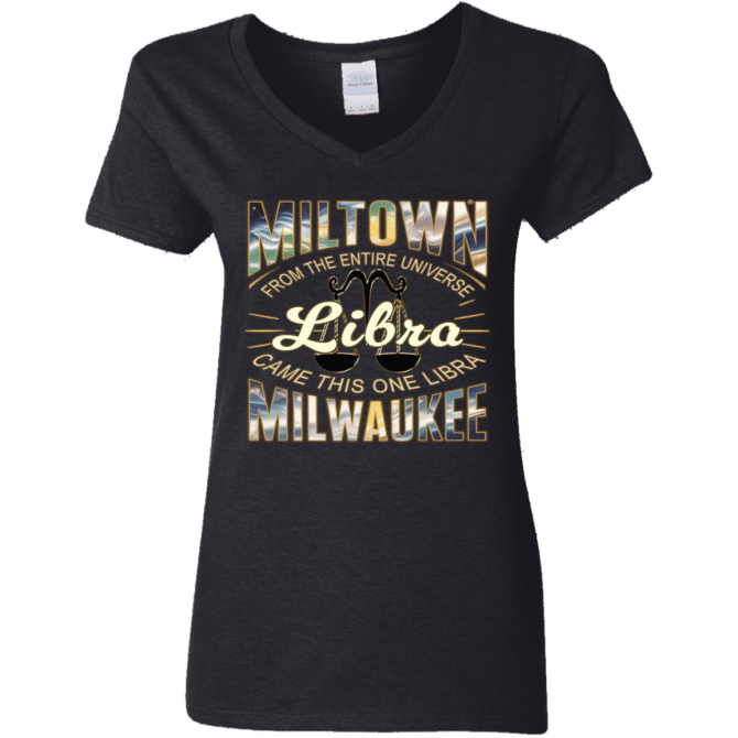 Libra Miltown Universe - Ladies'  V-Neck - Image 2