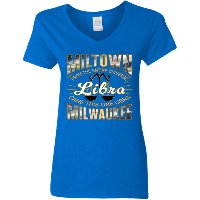 Libra Miltown Universe - Ladies'  V-Neck - Image 6