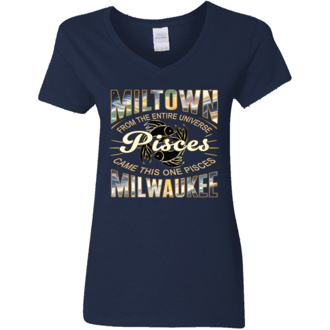 Pisces Miltown Universe - Ladies'  V-Neck - Image 3