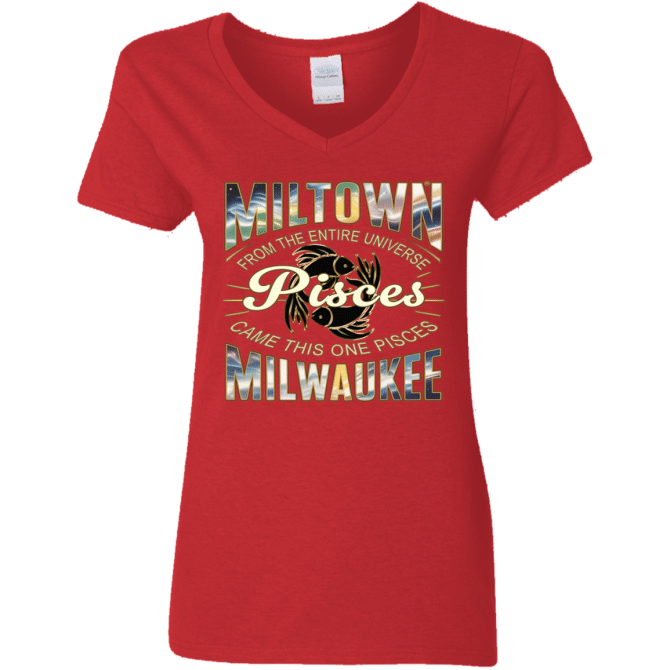 Pisces Miltown Universe - Ladies'  V-Neck - Image 5