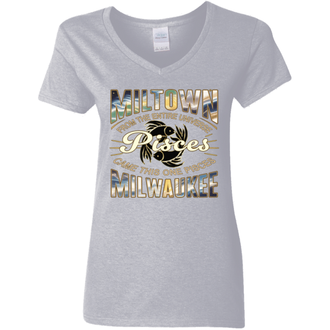 Pisces Miltown Universe - Ladies'  V-Neck - Image 7