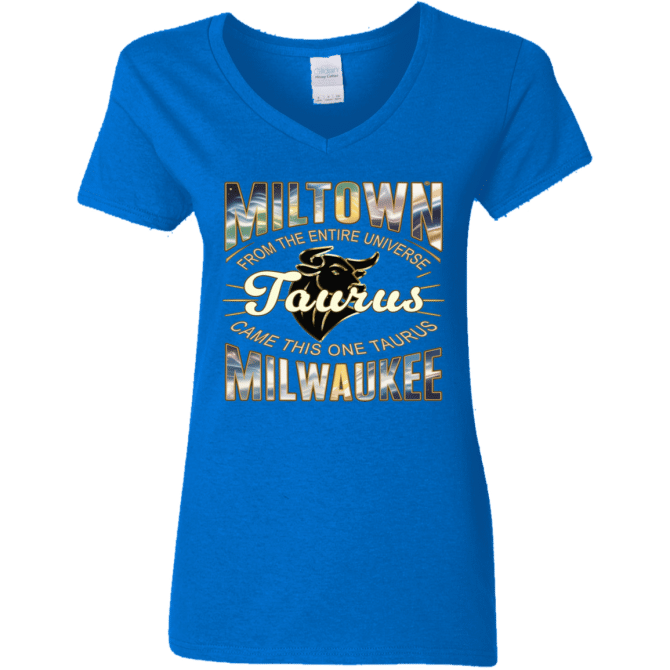 Taurus Miltown Universe - Ladies'  V-Neck - Image 6
