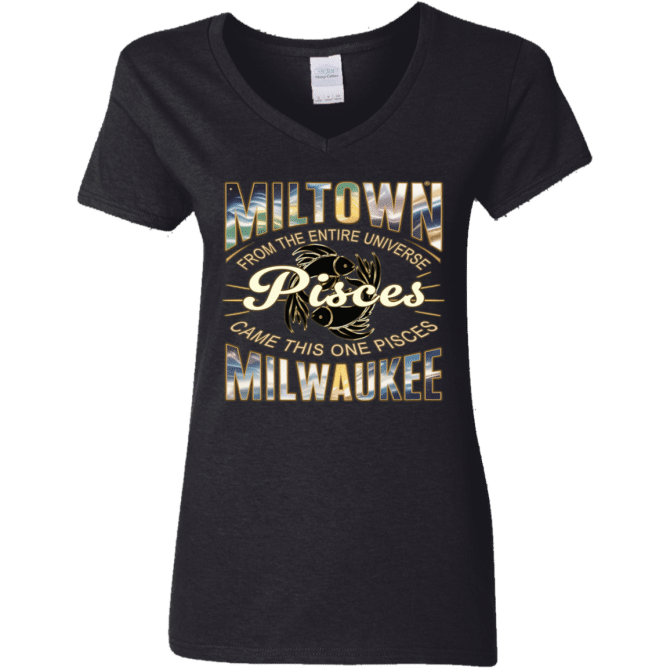 Pisces Miltown Universe - Ladies'  V-Neck - Image 2