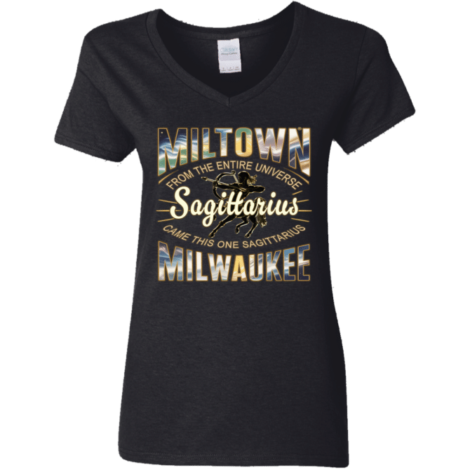 Sagittarius Miltown Universe - Ladies'  V-Neck - Image 2
