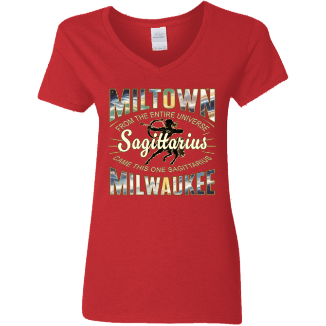 Sagittarius Miltown Universe - Ladies'  V-Neck - Image 5