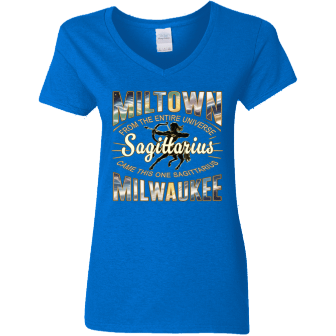 Sagittarius Miltown Universe - Ladies'  V-Neck - Image 6
