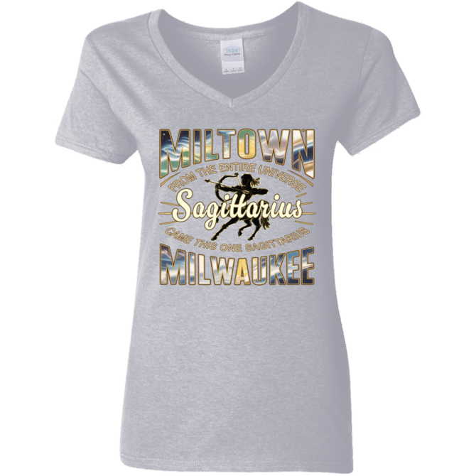 Sagittarius Miltown Universe - Ladies'  V-Neck - Image 7