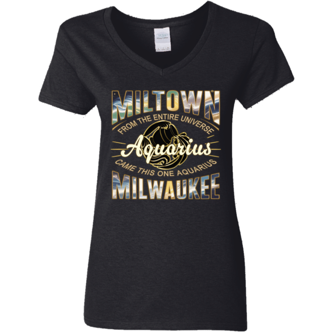 Aquarius Miltown Universe - Ladies'  V-Neck - Image 2