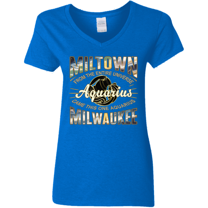 Aquarius Miltown Universe - Ladies'  V-Neck - Image 6