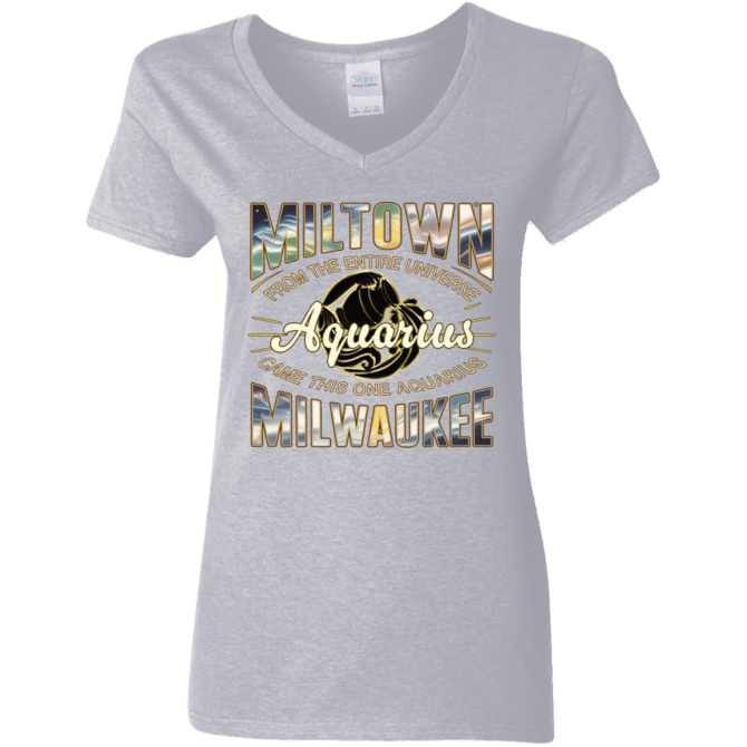 Aquarius Miltown Universe - Ladies'  V-Neck - Image 7