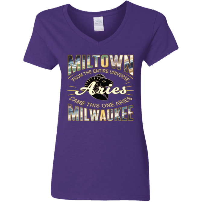 Aries Miltown Universe - Ladies'  V-Neck - Image 4