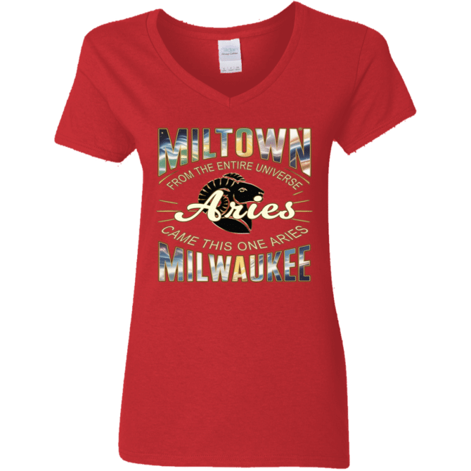 Aries Miltown Universe - Ladies'  V-Neck - Image 5