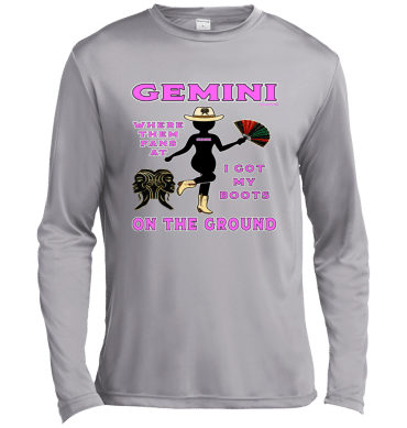 Gemini Boots On The Ground - Lg Sleeve Tee
