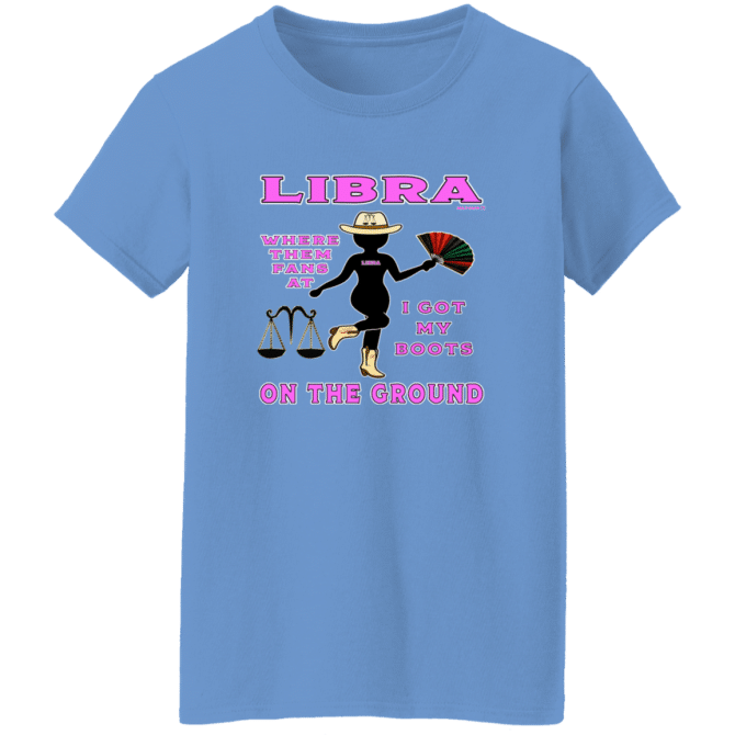 Libra Boots On The Ground - Ladies'  T-Shirt - Image 2