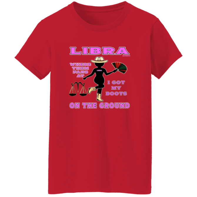 Libra Boots On The Ground - Ladies'  T-Shirt - Image 7