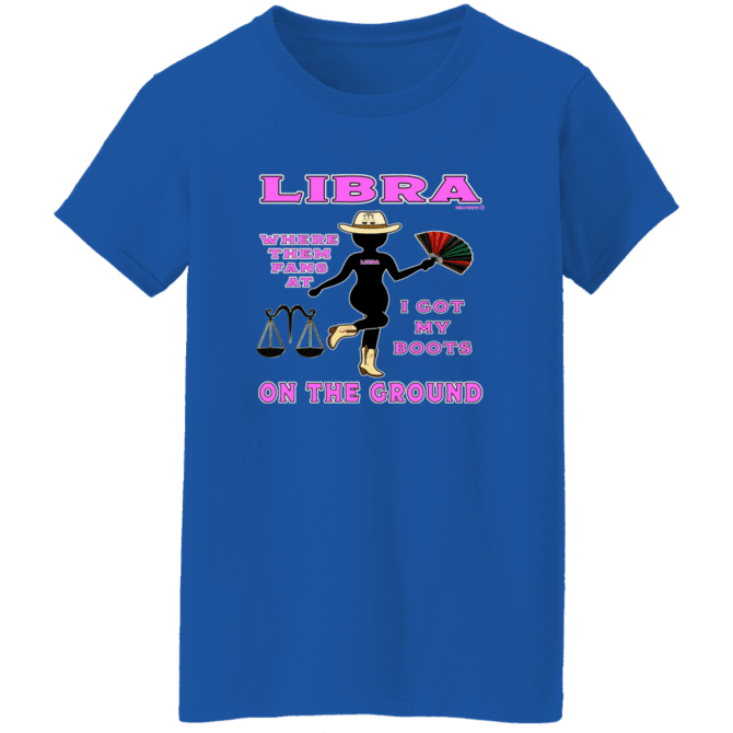 Libra Boots On The Ground - Ladies'  T-Shirt - Image 8