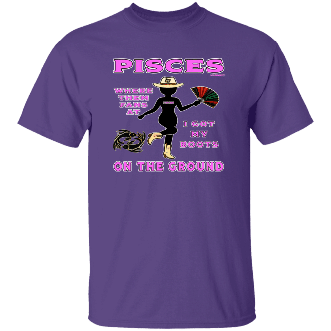 Pisces Boots On The Ground - T-Shirt - Image 5