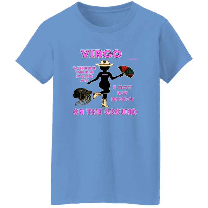 Virgo Boots On The Ground - Ladies'  T-Shirt - Image 2