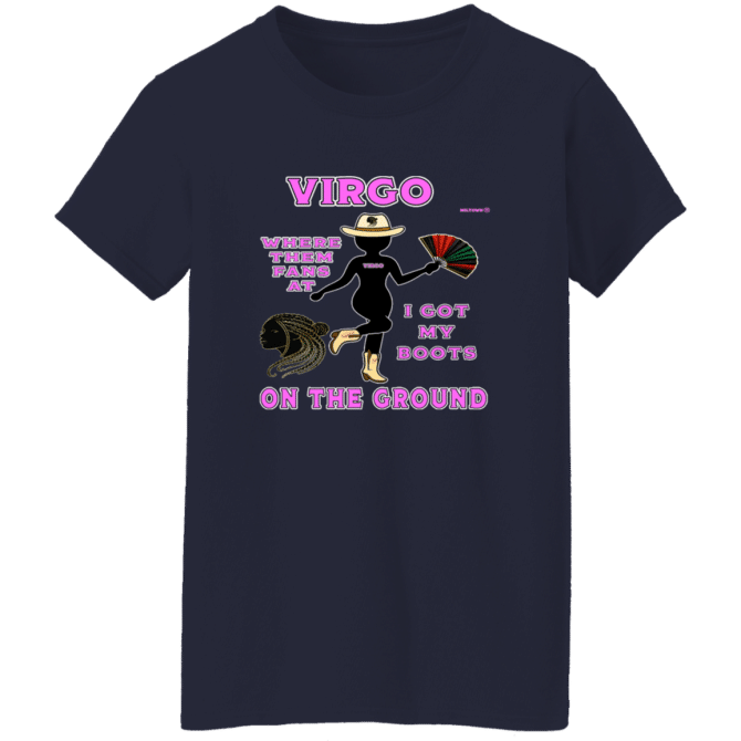 Virgo Boots On The Ground - Ladies'  T-Shirt - Image 5