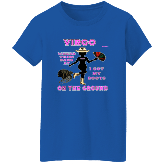 Virgo Boots On The Ground - Ladies'  T-Shirt - Image 8