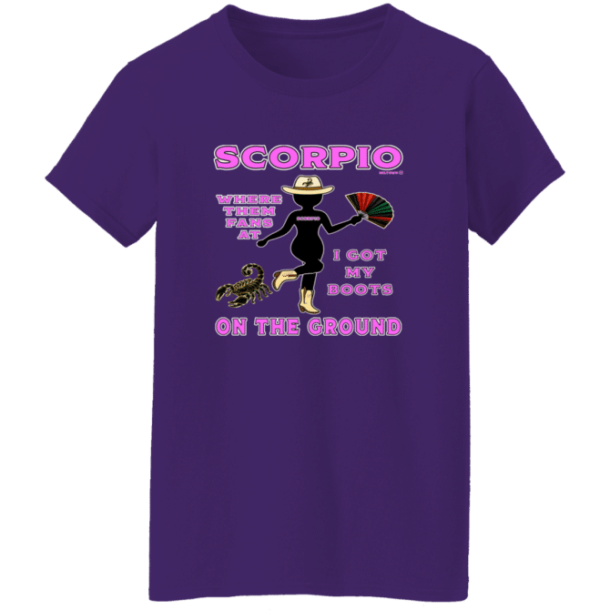 Scorpio Boots On The Ground - Ladies'  T-Shirt - Image 6