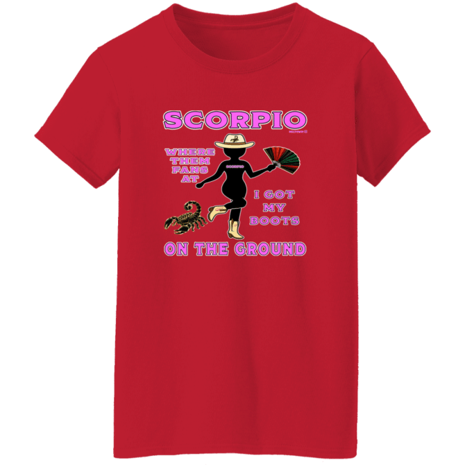 Scorpio Boots On The Ground - Ladies'  T-Shirt - Image 7