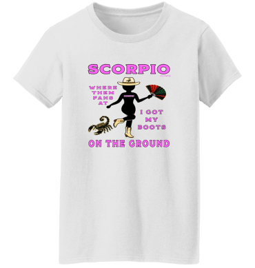 Scorpio Boots On The Ground - Ladies'  T-Shirt