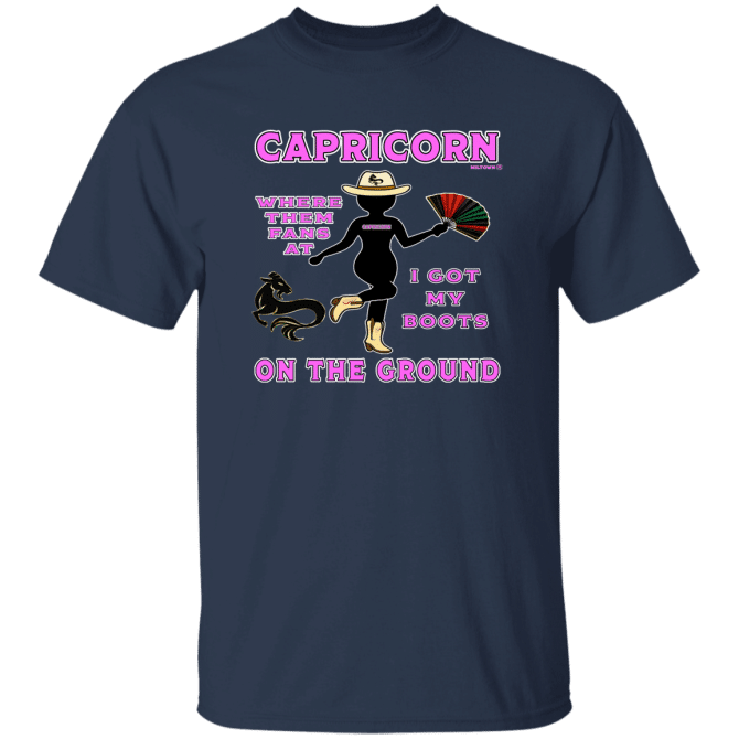 Capricorn Boots On The Ground - T-Shirt - Image 4