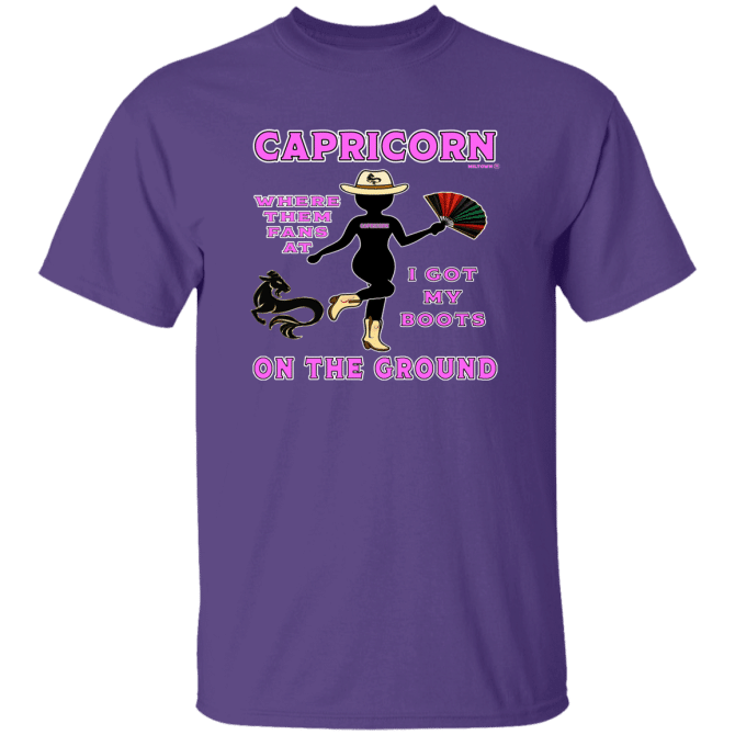 Capricorn Boots On The Ground - T-Shirt - Image 5