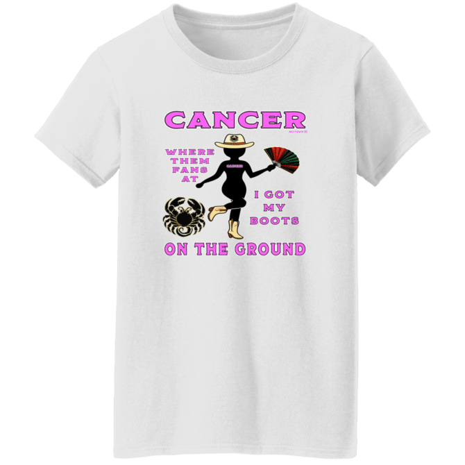 Cancer Boots On The Ground - Ladies'  T-Shirt