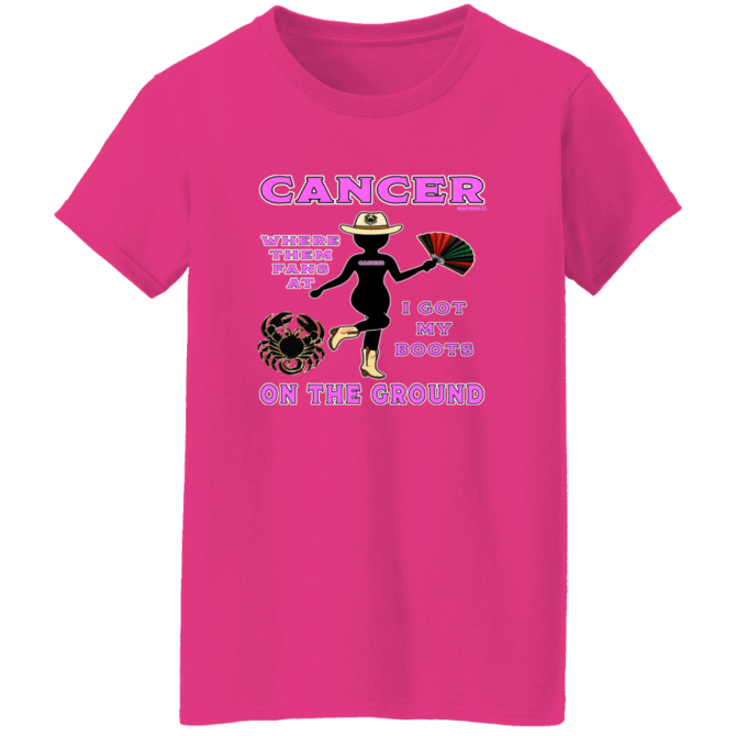 Cancer Boots On The Ground - Ladies'  T-Shirt - Image 3