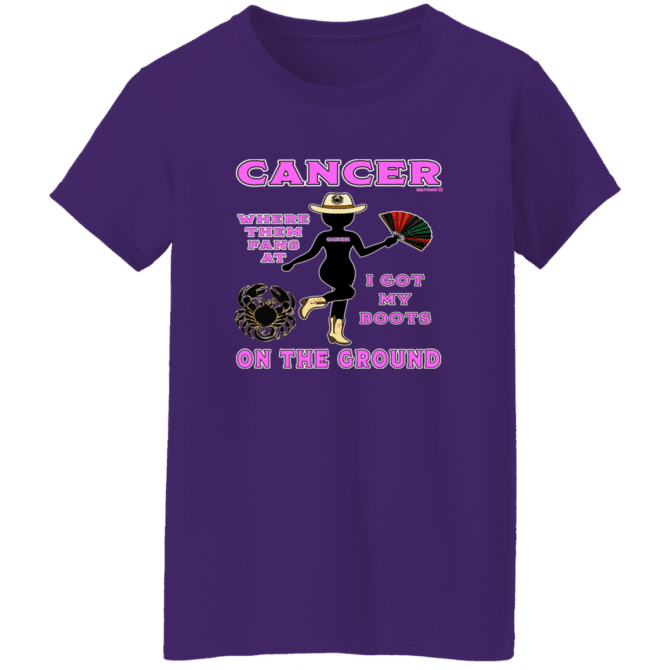Cancer Boots On The Ground - Ladies'  T-Shirt - Image 6