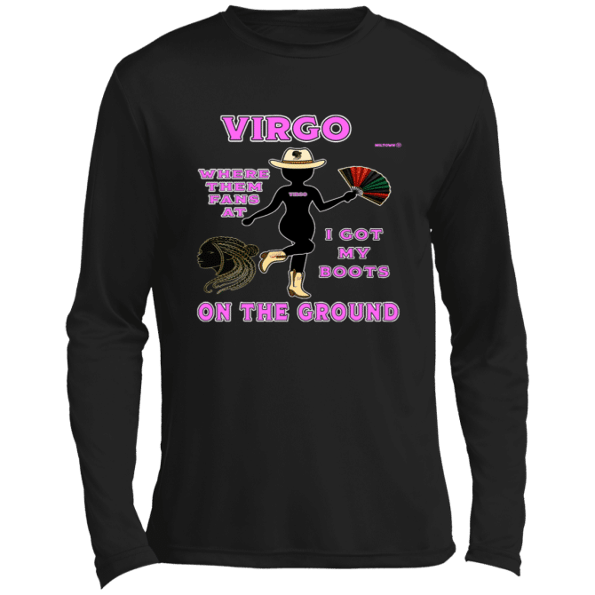 Virgo Boots On The Ground - Lg Sleeve Tee - Image 3