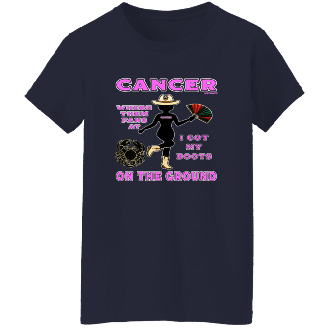 Cancer Boots On The Ground - Ladies'  T-Shirt - Image 5