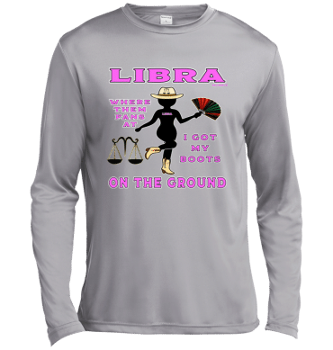 Libra Boots On The Ground - Lg Sleeve Tee
