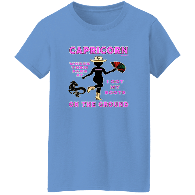 Capricorn Boots On The Ground - Ladies'  T-Shirt - Image 2