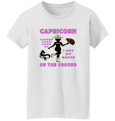 Capricorn Boots On The Ground - Ladies'  T-Shirt
