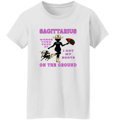Sagittarius Boots On The Ground - Ladies'  T-Shirt