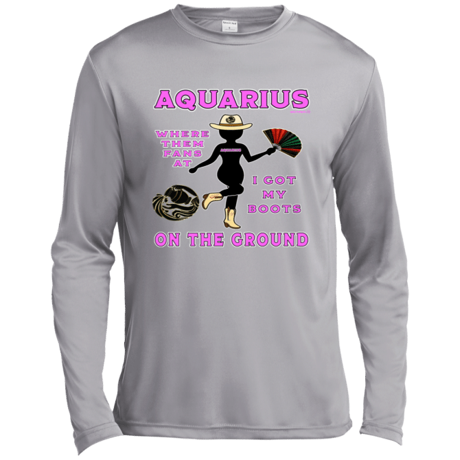 Aquarius Boots On The Ground - Lg Sleeve Tee
