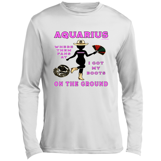 Aquarius Boots On The Ground - Lg Sleeve Tee - Image 2