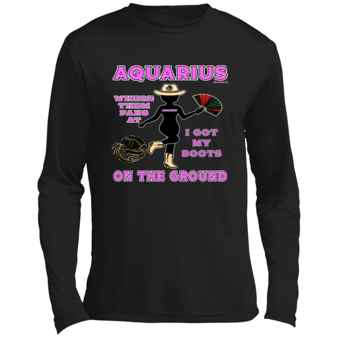 Aquarius Boots On The Ground - Lg Sleeve Tee - Image 3