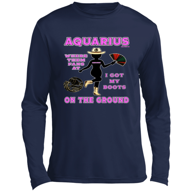 Aquarius Boots On The Ground - Lg Sleeve Tee - Image 4