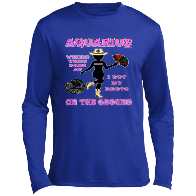 Aquarius Boots On The Ground - Lg Sleeve Tee - Image 6