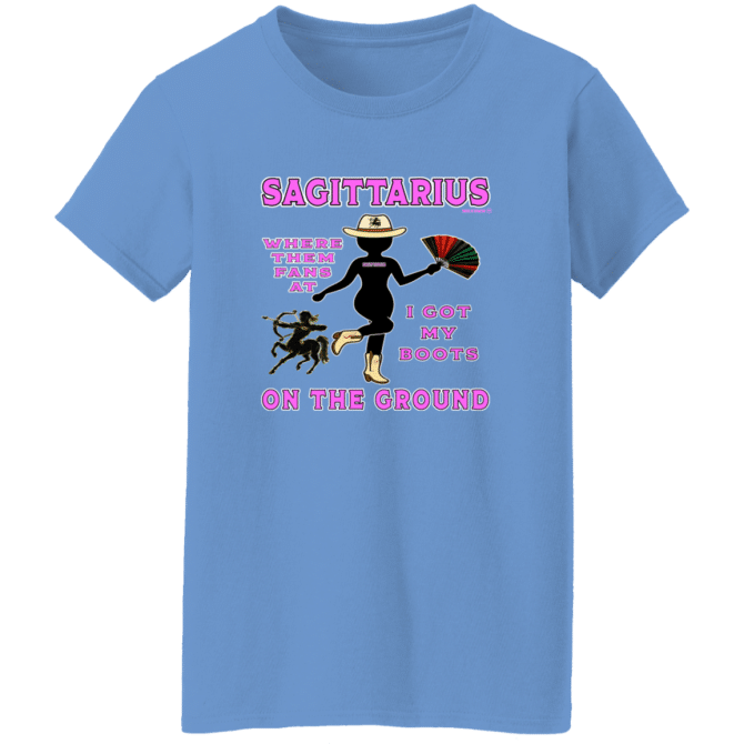 Sagittarius Boots On The Ground - Ladies'  T-Shirt - Image 2