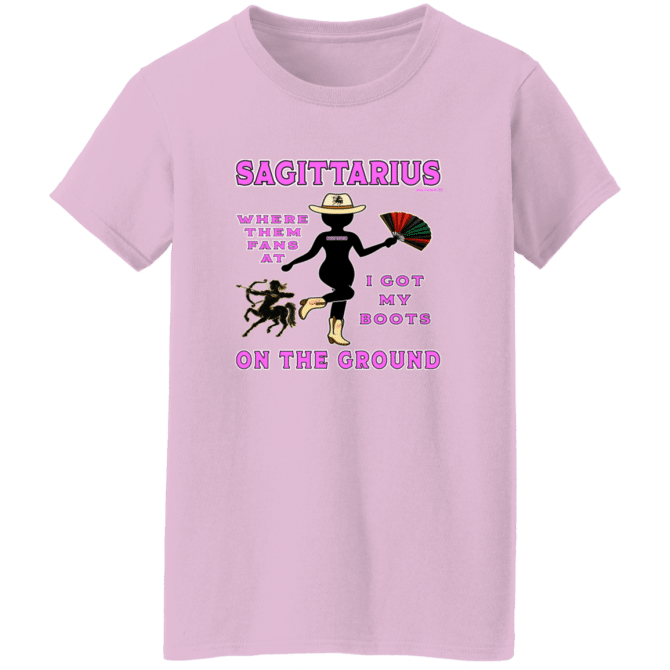 Sagittarius Boots On The Ground - Ladies'  T-Shirt - Image 4