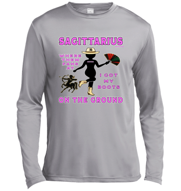 Sagittarius Boots On The Ground - Lg Sleeve Tee