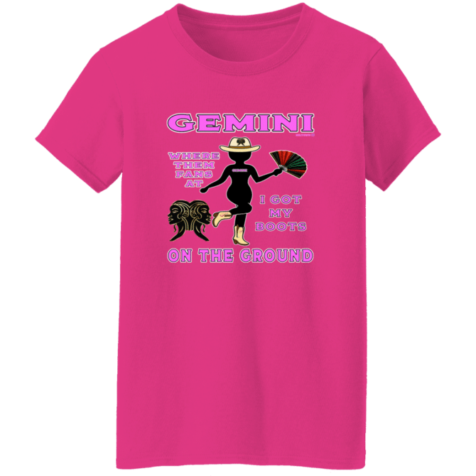 Gemini Boots On The Ground - Ladies'  T-Shirt - Image 3